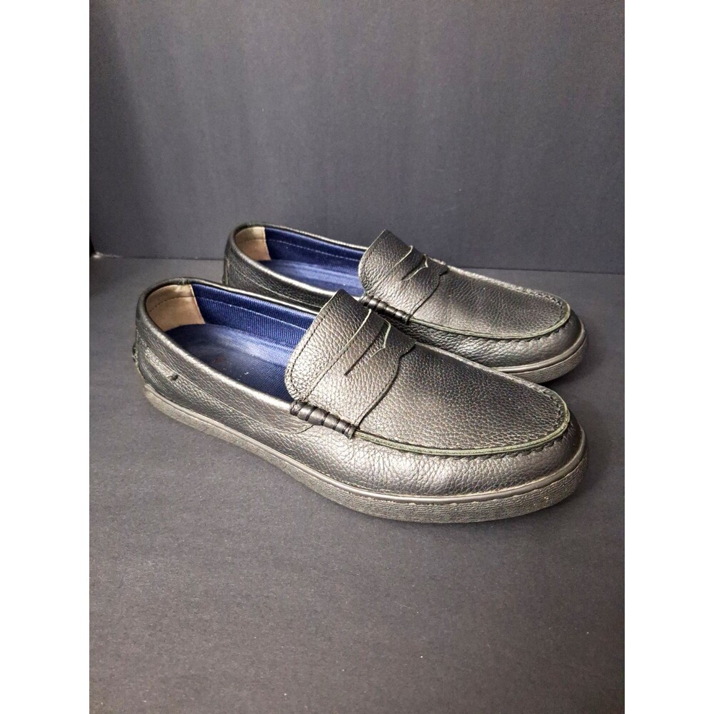 Cole Haan Nantucket Black Leather Loafers Mens 10.5M Slip On Soft Preppy Office